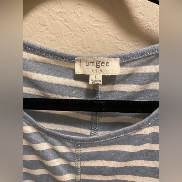 Umgee Cold Shoulder Striped Tunic. - Picture 6 of 11